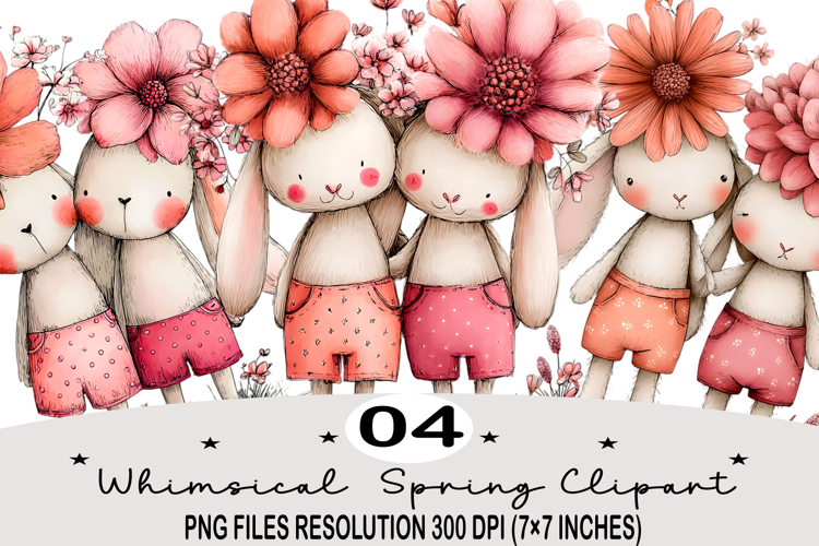 Whimsical Spring Clipart png Whimsical Spring Watercolor png