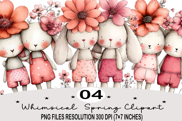 Whimsical Spring Clipart png Whimsical Spring Watercolor png