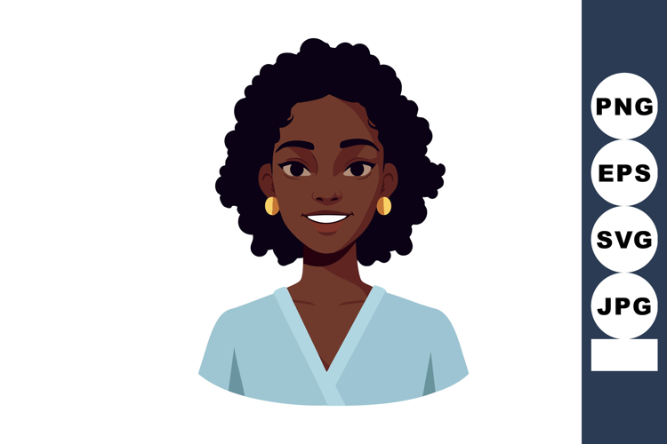 African American Woman Clipart Image 20