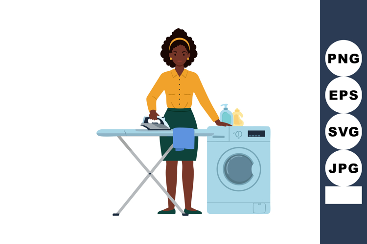 African American Woman Clipart Image 19