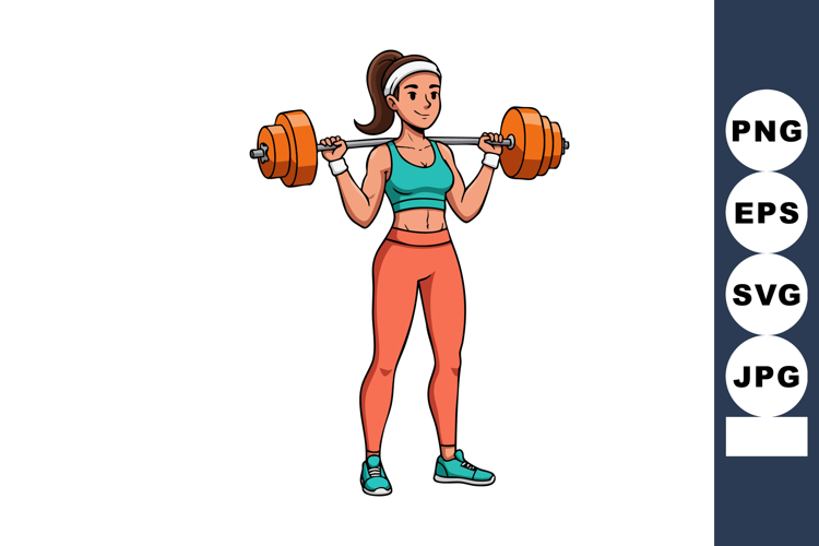 Barbell Clipart Image 3