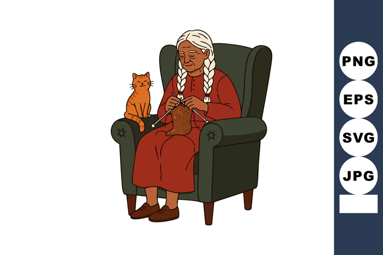 Knitting Clipart Image 7