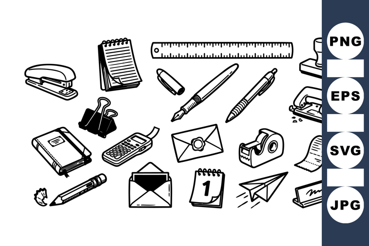 Hand Black And White Clipart Image 10