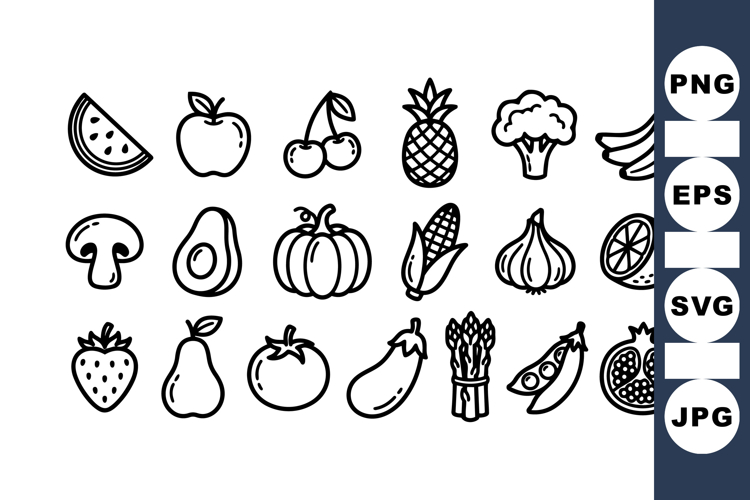 Fruit and Vegetable Clipart Image 3