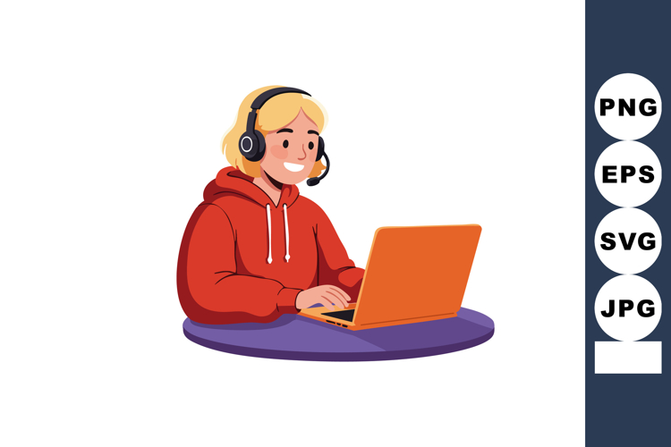 Headset Clipart Image 22