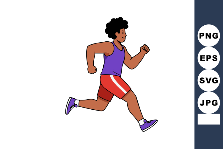 Runner Clipart Image 2