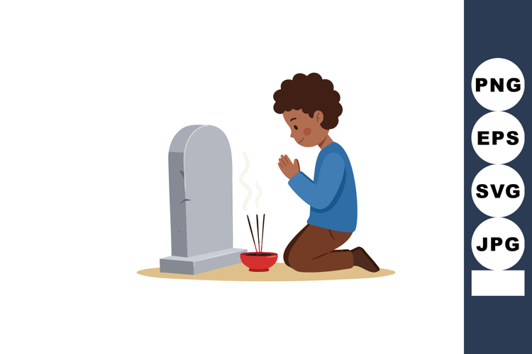 Praying Clipart Image 5
