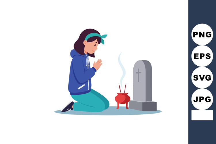 Praying Clipart Image 4
