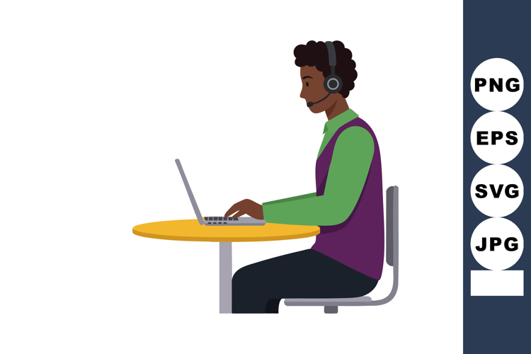 Headset Clipart Image 16