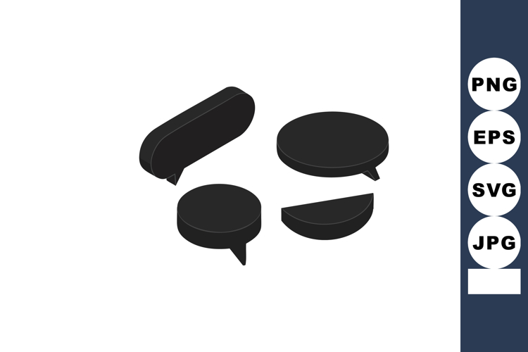 Black Message Icon