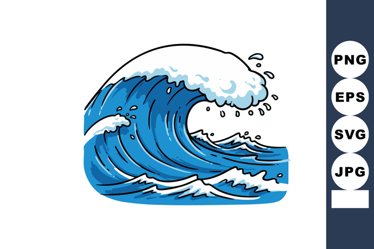 Ocean Wave Clipart Image 4