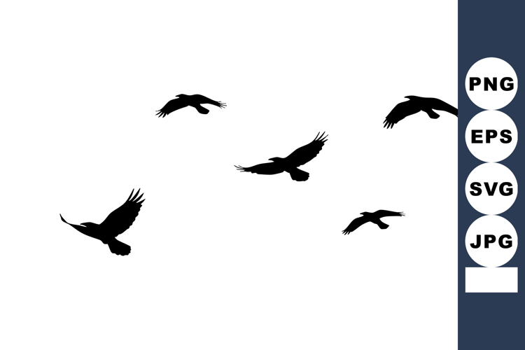 Birds Flying Silhouette Image 5