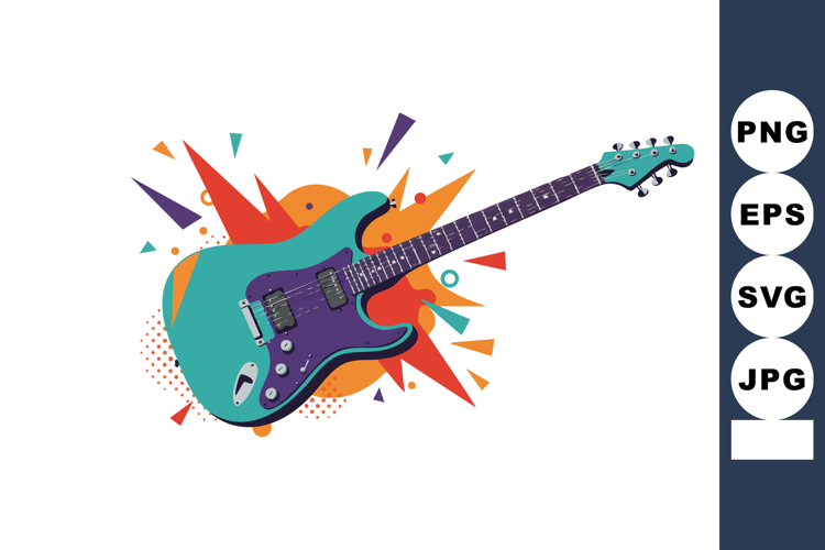 Guitar Vector Image 8