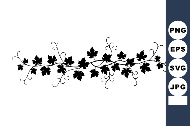 Black Vine Clipart Image 11