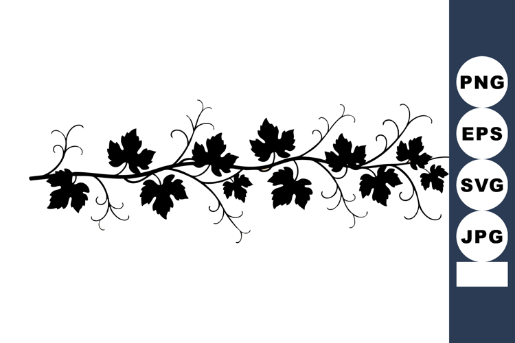 Black Vine Clipart Image 10