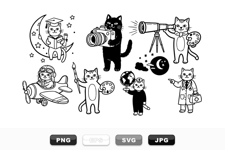 Cute Cat Illustration Image 10