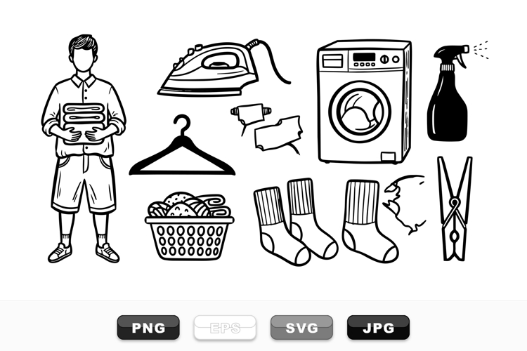 Laundry Basket Clipart Image 23