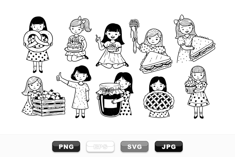 Black Girl Clipart Image 19