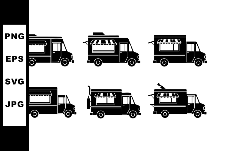 Food Truck Silhouette Image 4