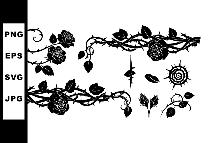 Black Vine Clipart Image 6