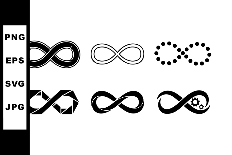 Infinity Symbols Collection Vector Set with Various Styles a
