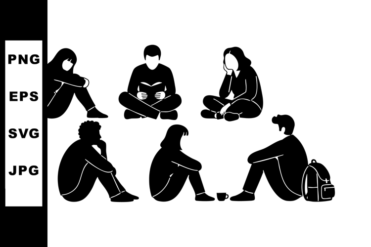 Group Of People Silhouette Image 2