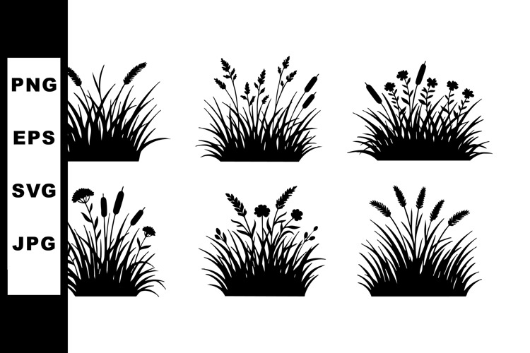 Grass Silhouette Image 8