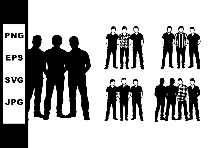 Group Of People Silhouette Image 17