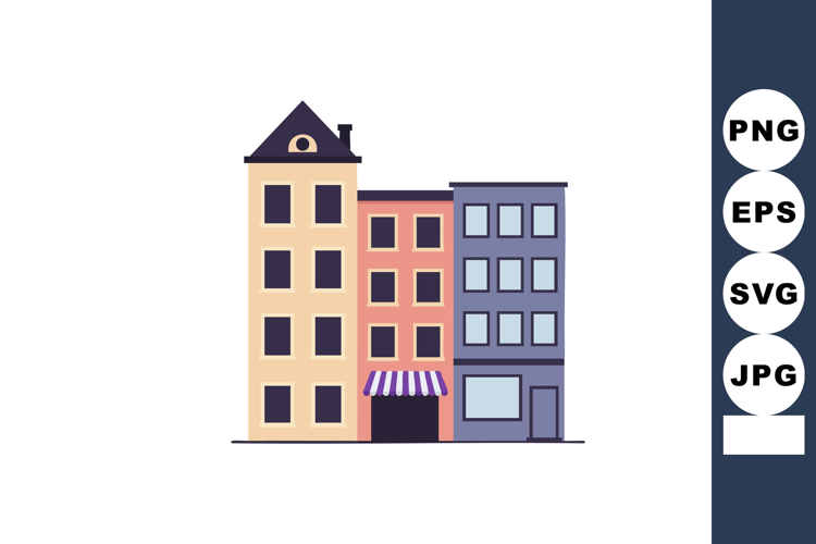 Apartment Building Clipart Image 3