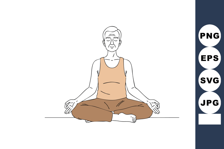 Meditation Clipart Image 23