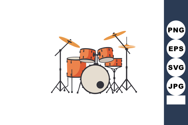 Drum Set Clipart Image 16