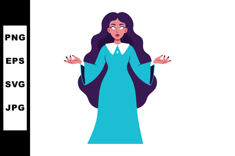 Long Hair Clipart Image 2