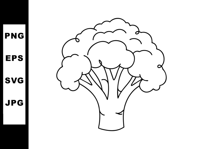 Black And White Vegetable Clipart
