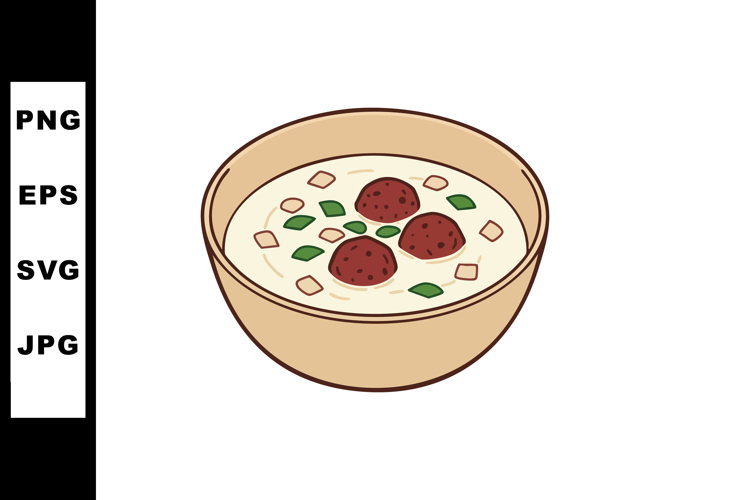 Meatball Clipart Image 2