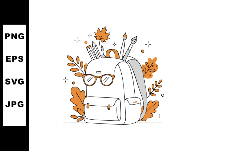 Backpack Clipart Image 19