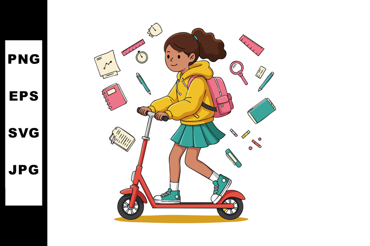 Scooter Clipart Image 24