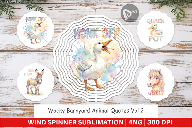 Wacky Barnyard Animal Wind Spinner