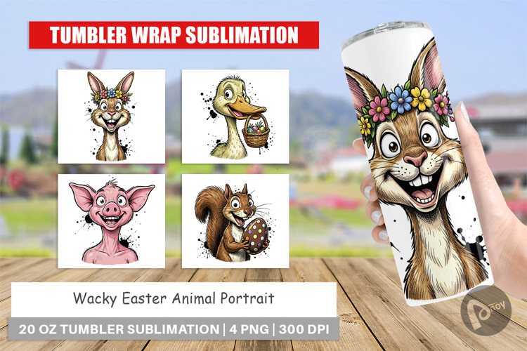 Wacky Easter Animal Tumbler