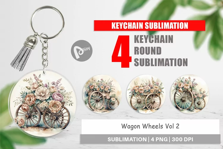 Keychain Wagon Wheels