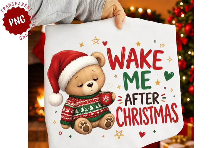 Wake Me After Christmas Png example image 1
