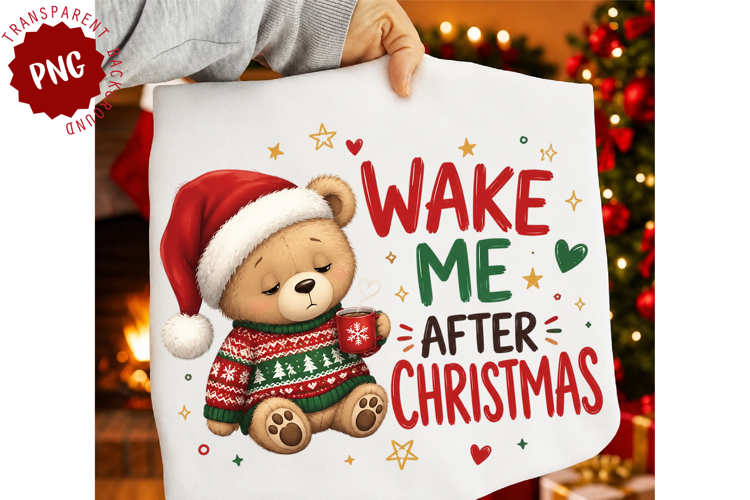 Wake Me After Christmas Png