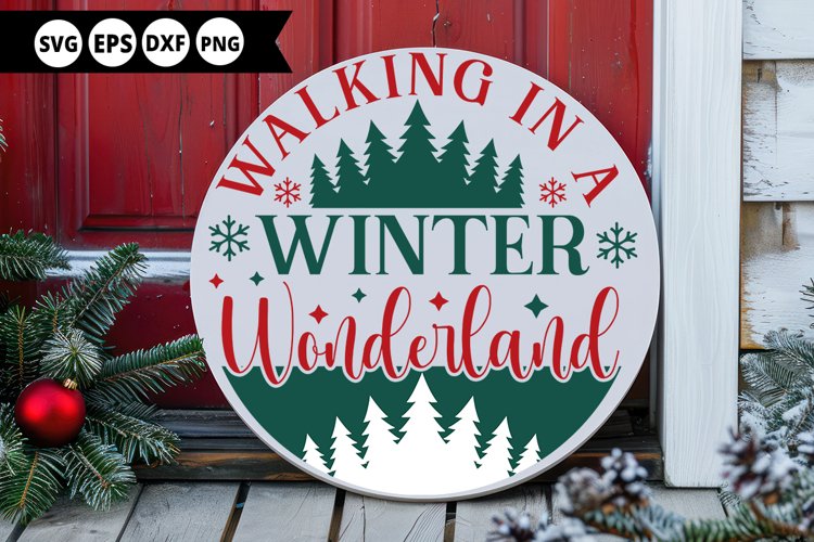 Round Christmas Ornament Svg Image 24
