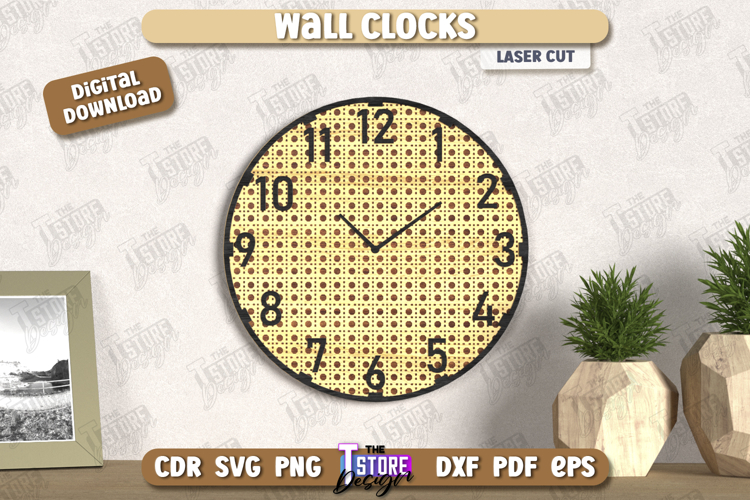 Wall Clock Laser Cut | Decorative Clock | Modern Interior