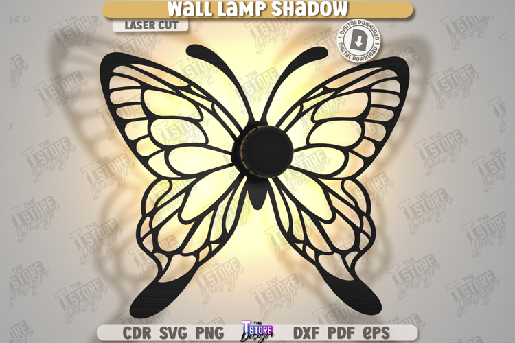 Wall Lamp Shadow Laser Cut|Wooden Night Light|Home Décor SVG