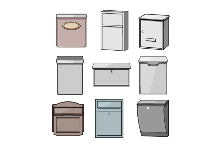 Collection of mailboxes for postal communication and deliver