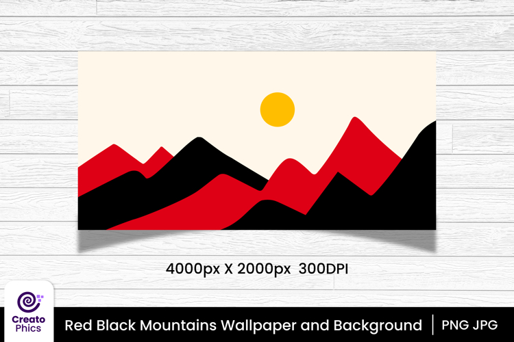 red black mountains landscape background and wallpaper