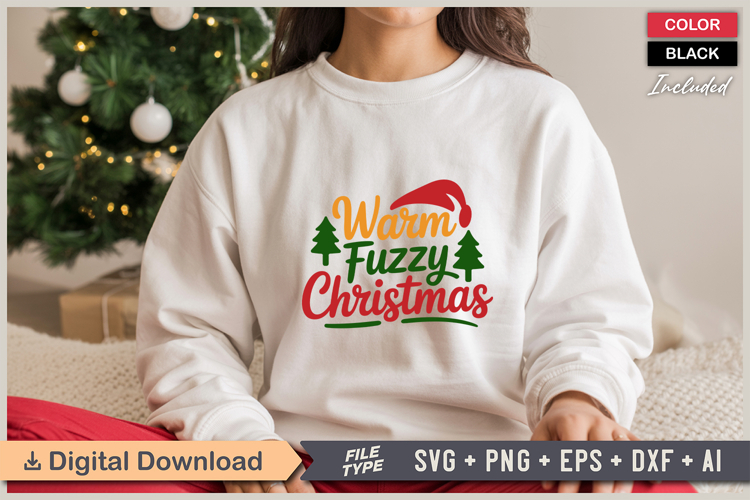 Warm Fuzzy Christmas SVG | Christmas SVG | Holiday SVG