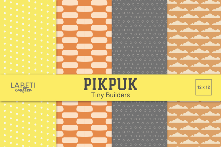 Yellow and Orange Polka Dots and Basic Scrapbooking Paper