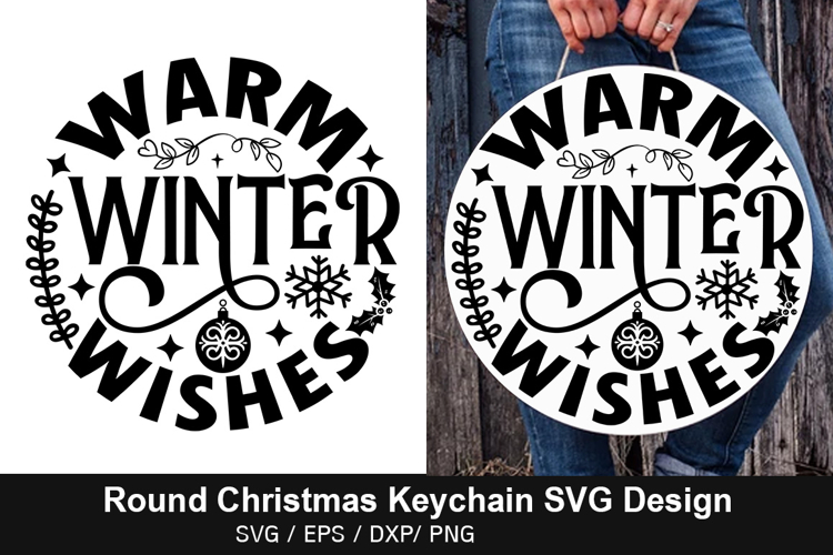 Round Keychain Svg Image 3
