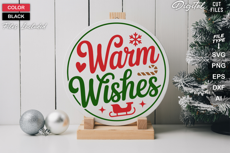 Round Christmas Svg Image 3